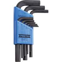 Short-Arm Hex Key Set, 9 Pcs., Metric Maritime Industrial Rubber