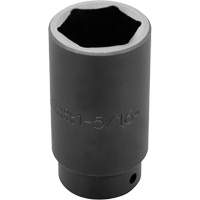 Socket, Impact, 1-5/16", 1/2" Drive, 6 Points, Deep Maritime Industrial Rubber
