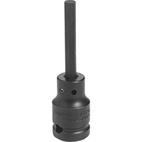 Impact Bit Socket, Hex, 12 mm x 3-1/4" L, 1/2" Drive Maritime Industrial Rubber
