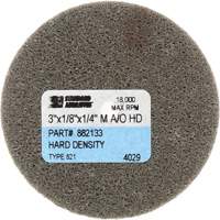 Standard Abrasives Unitized Wheel, 3" x 1/4", 1/4" Arbor, Fine Grit, Aluminum Oxide Maritime Industrial Rubber