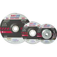 Sait Cutting Wheel, 5" x 0.045", 7/8" Arbor, Type 27, Aluminum Oxide, 12200 RPM Maritime Industrial Rubber