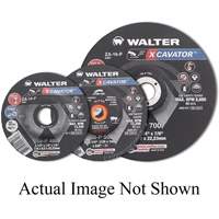 Meule XCAVATOR, 4-1/2" x 1/4", Arbre 5/8"-11, Zirconium, Type 27 Maritime Industrial Rubber
