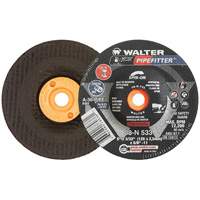 Meule PIPEFITTER, 5" x 3/32", Arbre 5/8"-11, Oxyde d'aluminium, Type 27 Maritime Industrial Rubber