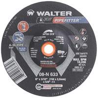 Meule PIPEFITTER, 6" x 3/32", Oxyde d'aluminium, Type 27 Maritime Industrial Rubber