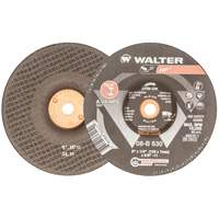 Disque de meulage et tronçonnage HP, 6" x 1/4", Arbre 5/8"-11, Oxyde d'aluminium, Type 27 Maritime Industrial Rubber