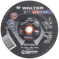 Meule PIPEFITTER, 6" x 5/32", Oxyde d'aluminium, Type 27 Maritime Industrial Rubber