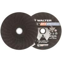Meule &agrave; tronçonner pour usage intensif Zip+Xtra, 7" x 5/64", Arbre de 7/8", Type 1, Oxyde d'aluminium, 8600 Tr/min Maritime Industrial Rubber