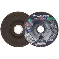 Meule FLEXCUT, 5", 36 Grain, Oxyde d'aluminium, 7/8", 12 200 Tr/min, Type 29 Maritime Industrial Rubber