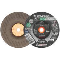 Meule FLEXCUT MILL SCALE, 5", 36 Grain, Oxyde d'aluminium, 5/8"-11, 12 200 Tr/min, Type 29 Maritime Industrial Rubber