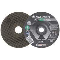 Meule FLEXCUT MILL SCALE, 7", 36 Grain, Oxyde d'aluminium, 7/8", 8600 Tr/min, Type 29 Maritime Industrial Rubber