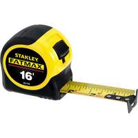 FatMax&reg; Measuring Tape, 1-1/4" x 16', 16ths of an Inch Graduations Maritime Industrial Rubber