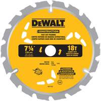 Fast Cut Framing Carbide-Tipped Saw Blade, 7-1/4", 18 Teeth, Wood Use Maritime Industrial Rubber