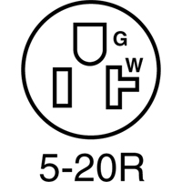 Connecteur de broches droites mis &agrave; la terre &agrave; deux bornes et trois fils, 5-20P, Nylon Maritime Industrial Rubber