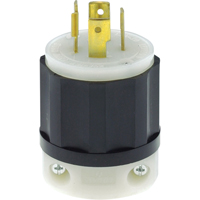 Industrial Grade Locking Device, Nylon, 20 Amps, 125 V/250 V, L14-20P Maritime Industrial Rubber