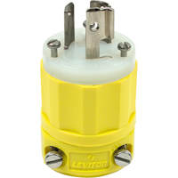 2-Pole 3-Wire Grounding Locking Plug, Nylon, 15 Amps, 250 V, L6-15P Maritime Industrial Rubber