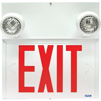 Stella Combination Signs - Exit, LED, Hardwired, 12-1/8" L x 12-1/2" W, English Maritime Industrial Rubber