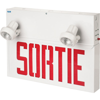 Stella Combination Signs - Sortie, LED, Hardwired, 17-1/2" L x 12-1/2" W, French Maritime Industrial Rubber