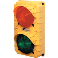 Feux Stop & Go DEL pour quais, Plastique, 6-3/8" la x 3-3/4" p x 11-3/8" h Maritime Industrial Rubber