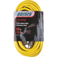 Vinyl Extension Cord with Light Indicator, Outdoor, SJTOW, 12/3 AWG, 15 A, 50' Maritime Industrial Rubber