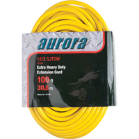 Cordon rallonge en vinyle avec indicateur lumineux, Ext&eacute;rieur, SJTOW, AWG 12/3, 15 A, 100' Maritime Industrial Rubber