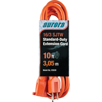 Extension Cord, Indoor/Outdoor, SJTW, 16/3 AWG, 13 A, 10' Maritime Industrial Rubber