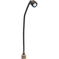LS Series High-Output Flexible Light, 5 W, LED, 20" Neck, Black Maritime Industrial Rubber