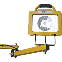 Heavy-Duty Dock Light, 40" Arm, 38 W, LED Lamp, Metal Maritime Industrial Rubber