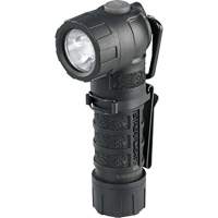 PolyTac&reg; 90 X Right Angle Flashlight, LED, CR123A Batteries, Polymer Maritime Industrial Rubber