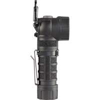 PolyTac&reg; 90 X Right Angle Flashlight, LED, CR123A Batteries, Polymer Maritime Industrial Rubber