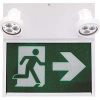 Enseigne de sortie coureur, DEL, &agrave; piles/&agrave; raccordement fixe, 12" lo x 12 1/2" la, Pictogramme Maritime Industrial Rubber