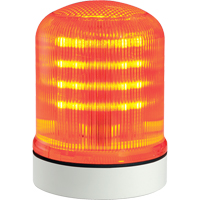 Streamline&reg; Modular Multifunctional LED Beacons, Continuous/Flashing/Rotating, Amber Maritime Industrial Rubber