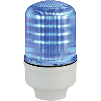 Streamline&reg; Modular Multifunctional LED Beacons, Continuous/Flashing/Rotating, Blue Maritime Industrial Rubber