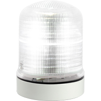 Streamline&reg; Modular Multifunctional LED Beacons, Continuous/Flashing/Rotating, Clear Maritime Industrial Rubber
