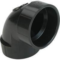 90° Closet Bend Elbow Fitting, Hub x Hub, Plastic, 4" x 3" Maritime Industrial Rubber