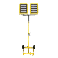 Dual-Head Cart with Winch, LED, 400 W, 60000 Lumens, Aluminum Housing Maritime Industrial Rubber