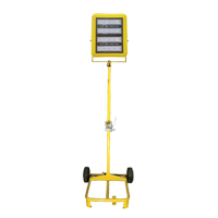 Single-Head Cart with Winch, LED, 200 W, 30000 Lumens, Aluminum Housing Maritime Industrial Rubber