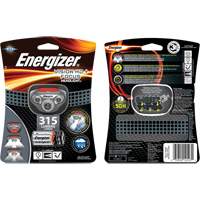 Vision HD+ Focus Headlamp, LED, 315 Lumens, 6 Hrs. Run Time, AAA Batteries Maritime Industrial Rubber