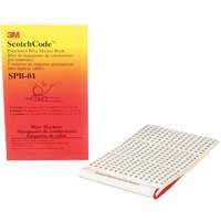 ScotchCode Pre-Printed Wire Marker Book Maritime Industrial Rubber