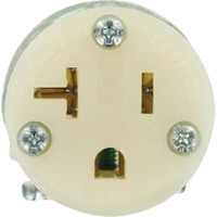 Hospital Grade Extension Plug Connector, 5-20R, Nylon Maritime Industrial Rubber