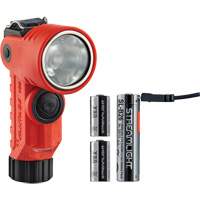 Vantage&reg; 180 X Multi-Fuel Helmet/Right Angle Flashlight, LED, Rechargeable/CR123A Batteries, Nylon Polymer Maritime Industrial Rubber