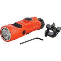 Vantage&reg; 180 X Multi-Fuel Helmet/Right Angle Flashlight, LED, Rechargeable/CR123A Batteries, Nylon Polymer Maritime Industrial Rubber