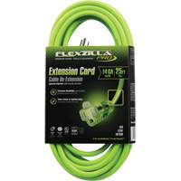 Cordon rallonge industriel Flexzilla Pro, Toutes saisons, SJTW, AWG 14/3, 15 A, 25' Maritime Industrial Rubber