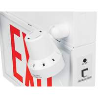 Exit Sign with Security Lights, LED, Battery Operated/Hardwired, 12-1/10" L x 11" W, English Maritime Industrial Rubber