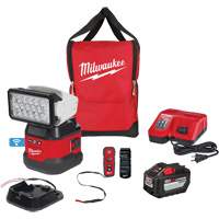 Ensemble d'&eacute;clairage orientable polyvalent &agrave; t&eacute;l&eacute;commande, DEL, 4250 lumens Maritime Industrial Rubber