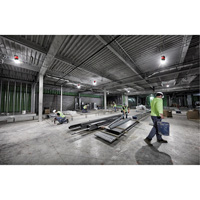 Lampe de chantier temporaire RADIUS, DEL, 130 W, 15000 lumens Maritime Industrial Rubber