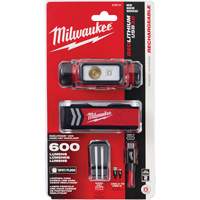 REDLITHIUM USB Hardhat Headlamp, LED, 600 Lumens, 5 Hrs. Run Time, Rechargeable Batteries Maritime Industrial Rubber