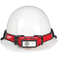 REDLITHIUM USB Hardhat Headlamp, LED, 600 Lumens, 5 Hrs. Run Time, Rechargeable Batteries Maritime Industrial Rubber