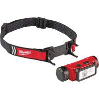 REDLITHIUM USB Hardhat Headlamp, LED, 600 Lumens, 5 Hrs. Run Time, Rechargeable Batteries Maritime Industrial Rubber