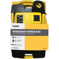 Bloc d'alimentation pour atelier, 8 Prise(s), 6', 15 A, 1875 W, 125 V Maritime Industrial Rubber
