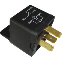 Mini relais unipolaire &agrave; une direction avec r&eacute;sistance, Prise, 40 A, 12 V Maritime Industrial Rubber
